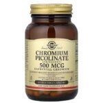 سولجار – بيكولينات الكروم 500 chromium picolinate مكجم – 100 كبسولة نباتية