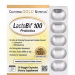 كاليفورنيا غولد نيوتريشن‏, لاكتوبيف بروبيوتيك LactoBif® 100‏، 100 مليار وحدة تشكيل مستعمرة، 30 كبسولة نباتية