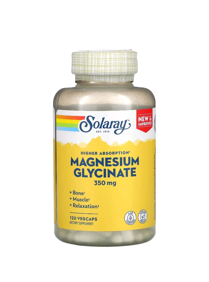 WhatsApp-Image-2026-03-19-at-7.41.53-PM.jpeg اسم المنتج: سولاري – جليسينات المغنيسيوم solaray magnesium glycinate عالية الامتصاص، 350 ملجم، 120 كبسولة نباتية - الصورة 1