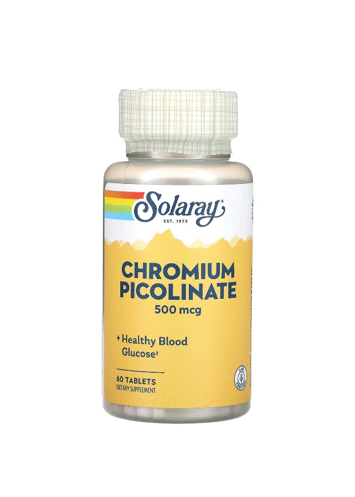 WhatsApp-Image-2026-03-19-at-7.47.39-PM.jpeg سولاري – بيكولينات الكروم solaray chromium picolinate ، 500 مكجم، 60 قرص - الصورة 1
