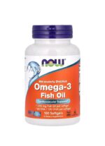 ناو فودز أوميجا 3 زيت السمك – 100 كبسولة هلامية Now Foods Omega-3 Fish Oil 1000 mg – 100 Softgels