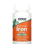 ناو فودز حديد 36 ملجم – 90 كبسولة نباتية Now Foods Iron 36 mg (Ferrochel®) – 90 Veg Capsules