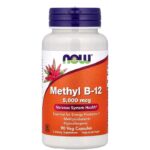 ناو فودز ميثيل فيتامين ب12 5000 مكجم – 100 قرص استحلاب Now Foods Methyl B-12 1000 mcg – 100 Lozenges
