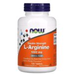ناو فودز ل-أرجينين 1000 ملجم – 120 قرص (قوة مضاعفة) Now Foods L-Arginine 1000 mg – 120 Tablets