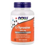 ناو فودز – ل-تيروسين  now L Tyrosine، 500 ملجم، 120 كبسولة
