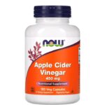 ناو فودز خل التفاح – 450 ملجم، 180 كبسولة نباتية | NOW Foods Apple Cider Vinegar 450 mg – 180 Veg Capsules