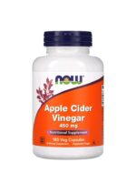 ناو فودز خل التفاح – 450 ملجم، 180 كبسولة نباتية | NOW Foods Apple Cider Vinegar 450 mg – 180 Veg Capsules
