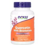 ناو فودز كيرسيتين مع بروميلين – 120 كبسولة نباتية | NOW Foods Quercetin with Bromelain – 120 Veg Capsules