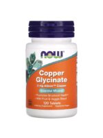 ناو فودز جليسينات النحاس – 3 ملجم، 120 قرص | NOW Foods Copper Glycinate – 3 mg, 120 Tablets