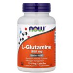 ناو فودز ل-جلوتامين 500 ملجم – 120 كبسولة نباتية | NOW Foods L-Glutamine 500 mg – 120 Veg Capsules