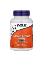 ناو فودز ل-جلوتامين 500 ملجم – 120 كبسولة نباتية | NOW Foods L-Glutamine 500 mg – 120 Veg Capsules