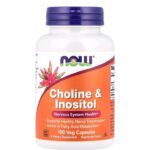 ناو فودز كولين وإينوزيتول – 100 كبسولة نباتية | NOW Foods Choline & Inositol – 100 Veg Capsules