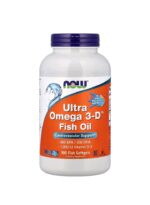 ناو فودز زيت السمك Ultra Omega 3-D™‎ – 180 كبسولة هلامية سمكية | NOW Foods Ultra Omega 3-D™‎ Fish Oil – 180 Softgels