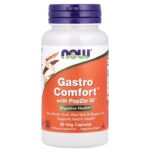 ناو فودز Gastro Comfort™ المعزز بتركيبة PepZin GI™ – 60 كبسولة نباتية | NOW Foods Gastro Comfort™ with PepZin GI™, 60 Veg Capsules