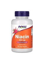 ناو فودز نياسين  – 500 ملجم، 100 كبسولة نباتية | b3  NOW Foods Niacin, 500 mg, 100 Veg Capsules