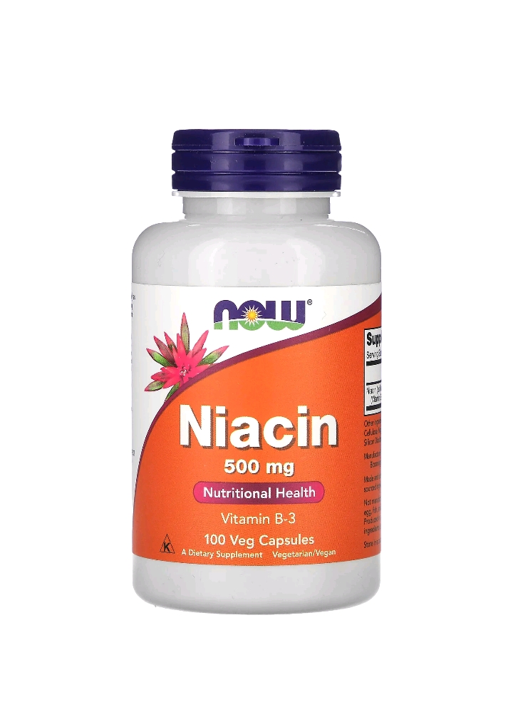 WhatsApp-Image-2026-04-07-at-11.34.38-PM.jpeg ناو فودز نياسين – 500 ملجم، 100 كبسولة نباتية | b3 NOW Foods Niacin, 500 mg, 100 Veg Capsules - الصورة 1