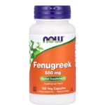ناو فودز نبات الحلبة – 500 ملجم، 100 كبسولة نباتية | NOW Foods Fenugreek 500 mg, 100 Veg Capsules