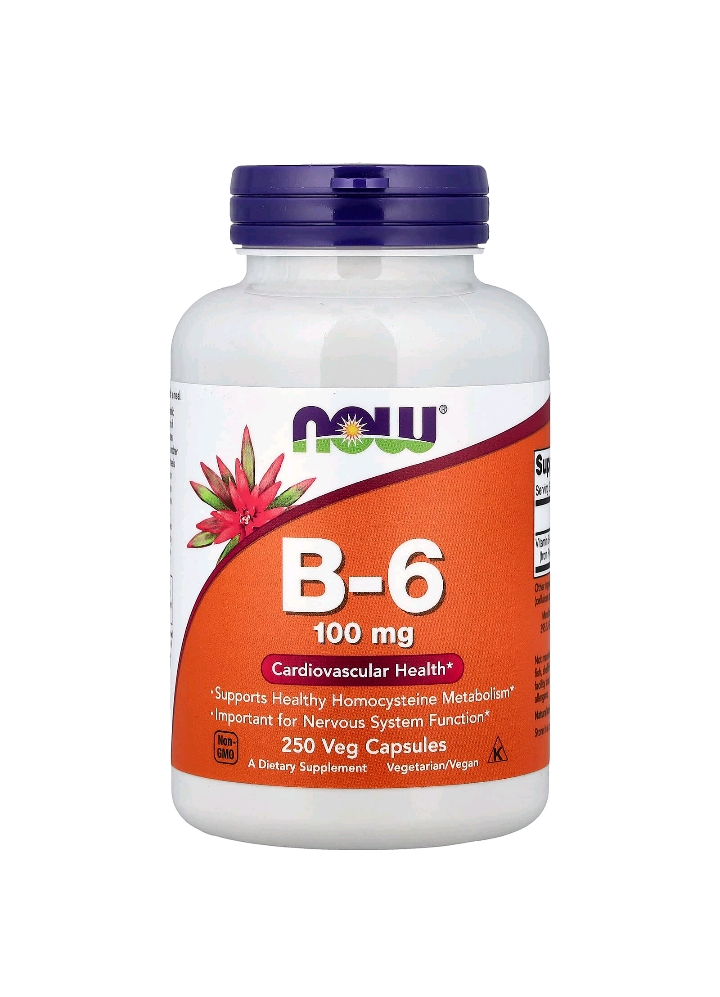WhatsApp-Image-2026-04-08-at-1.48.17-PM.jpeg ناو فودز فيتامين ب6 – 100 ملجم | NOW Foods Vitamin B6, 100 Veg Capsules - الصورة 1